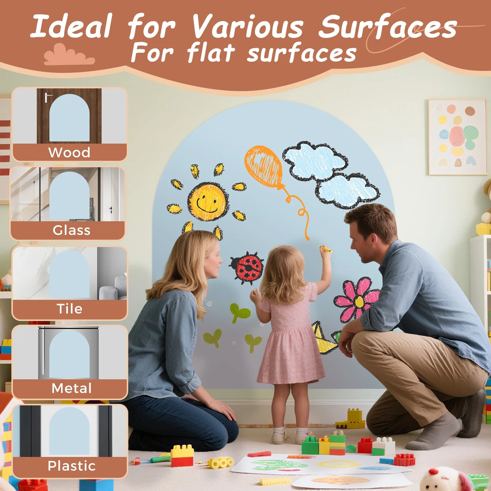Tableau magnétique pour enfants - différents coloris