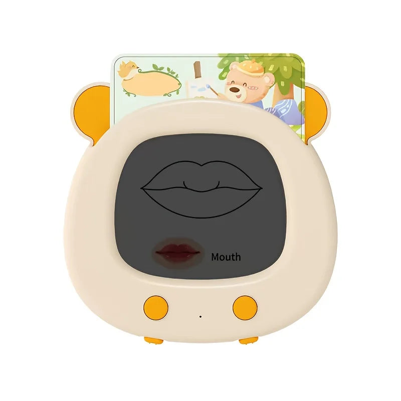 Toddler English Flash Cards with Writing Drawing Tablet Montessori Early Educational Toys for Kids Boys Girls Gift