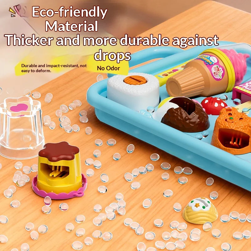 Children's Pudding Feeding Toy Jelly Strawberry Pudding Set Children's Pretend Play Set Girls' Toys